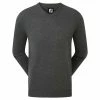 FootJoy Gents Wool Blend V-Neck Pullover Heather Charcoal -Golf Clothing Shop P 90131FOOTJOYPULLOVERHEATHERCHARCOALGENTS L