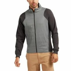 FootJoy Gents Hybrid Jacket Charcoal Grey -Golf Clothing Shop P 92970FJGENTSHYBRIDJACKETCHARCOALGREY 2 L