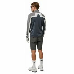 J.Lindeberg Gents Jarvis Mid Layer Volcanic Ash -Golf Clothing Shop P AMJS06691JLINDEBERGMIDLAYERVOLCANICASHGENTS 3 L