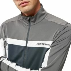 J.Lindeberg Gents Jarvis Mid Layer Volcanic Ash -Golf Clothing Shop P AMJS06691JLINDEBERGMIDLAYERVOLCANICASHGENTS 5 L