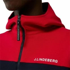 J.Lindeberg Gents Jeff Hood Navy 6855 -Golf Clothing Shop P AMJS06692JLINDEBERGHOODNAVY6855GENTS 4 L