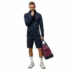 J.Lindeberg Gents Aerial Hood Jacket Navy (6855) -Golf Clothing Shop P AMJS06695JLINDEBERGHOODJACKETNAVY6855GENTS 2 L