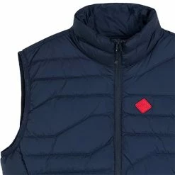 J.Lindeberg Gents Cliff Light Down Vest Navy (6855) -Golf Clothing Shop P AMOW06707JLINDEBERGVESTNAVY6855GENTS 1 L