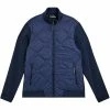 J.Lindeberg Gents Quilted Hybrid Jacket Navy (6855) 1 J.Lindeberg Gents Quilted Hybrid Jacket Navy (6855) -Golf Clothing Shop P AMOW07063JLINDEBERGJACKETNAVY6855GENTS L