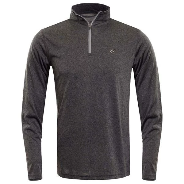 Calvin Klein Golf Gents Harlem ¼ Zip Top Grey Marl 3 Calvin Klein Golf Gents Harlem ¼ Zip Top Grey Marl