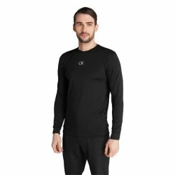 Calvin Klein Golf Gents Baselayer With Printed Chest Black -Golf Clothing Shop P C9465CKGOLFGENTSBASELAYERPRINTEDCHESTBLACK 2 L