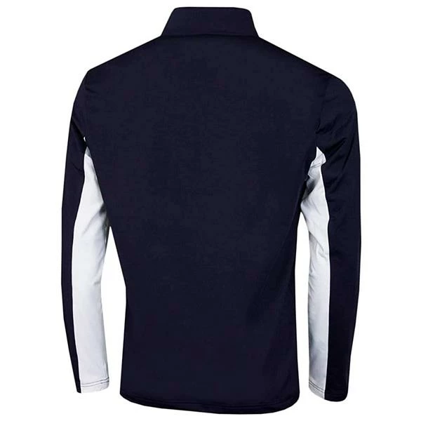Calvin Klein Golf Gents Embossed ½ Zip Top Navy - White 4 Calvin Klein Golf Gents Embossed ½ Zip Top Navy - White - Image 2