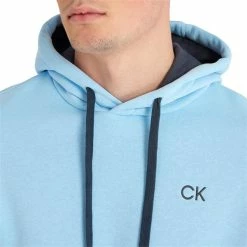 Calvin Klein Golf Gents Nature Hoodie Air Blue -Golf Clothing Shop P C9653CALVINKLEINHOODIEAIRBLUEGENTS 5 L