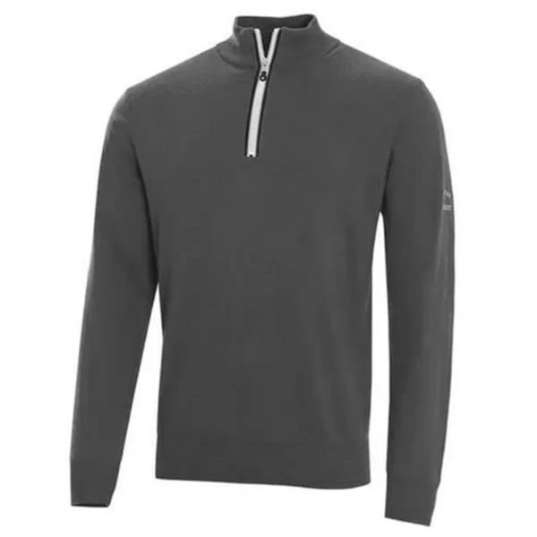 Cutter & Buck Gents Tech Lined Windblock Sweater Charcoal 3 Cutter & Buck Gents Tech Lined Windblock Sweater Charcoal