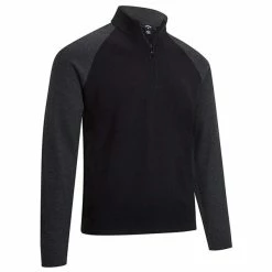 Callaway Gents Raglan ¼ Zip Sweater True Black (010)