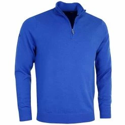 Callaway Gents Long Sleeve ¼ Zip Merino Sweater Blue (402)