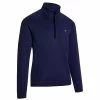 Callaway Gents ¼ Zip Ottoman Fleece Peacoat (410) -Golf Clothing Shop P CGKFA0C0CALLAWAYTOPPEACOATGENTS L