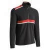 Callaway Gents ¼ Zip Chillout Top Caviar - Red -Golf Clothing Shop P CGKFB0C7CALGENTSZIPCHILLOUTCAVIARPOPPYRED L