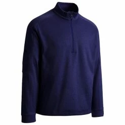 Callaway Gents Pullover Midweight Waffle Top Peacoat (410)