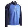 Callaway Gents Midweight Ottoman Top Moody Heather Blue (473) -Golf Clothing Shop P CGKFB0S3CALLAWAYTOPMOODYHEATHERBLUEGENTS L