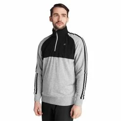 Calvin Klein Golf Gents Glacier Lined ½ Zip Sweater Grey Marl 9 Calvin Klein Golf Gents Glacier Lined ½ Zip Sweater Grey Marl -Golf Clothing Shop P CKMA20411CALVINKLEINSWEATERGREYMARLGENTS 2 L