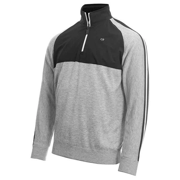 Calvin Klein Golf Gents Glacier Lined ½ Zip Sweater Grey Marl 3 Calvin Klein Golf Gents Glacier Lined ½ Zip Sweater Grey Marl