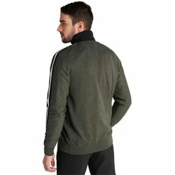 Calvin Klein Golf Gents Glacier Lined ½ Zip Sweater Olive - Navy -Golf Clothing Shop P CKMA20411CALVINKLEINSWEATEROLIVENAVYGENTS 4 L