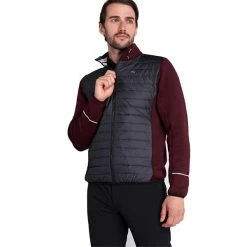 Calvin Klein Golf Gents Wrangell Hybrid Jacket Blackberry 13 Calvin Klein Golf Gents Wrangell Hybrid Jacket Blackberry -Golf Clothing Shop P CKMA20416ACALVINKLEINJACKETBLACKBERRYGENTS 3 L
