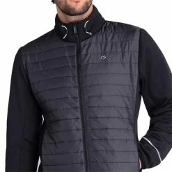 Calvin Klein Golf Gents Wrangell Hybrid Jacket Black -Golf Clothing Shop P CKMA20416ACALVINKLEINJACKETBLACKGENTS 2 L