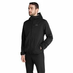Calvin Klein Golf Gents Ultron Hooded Jacket Black 12 Calvin Klein Golf Gents Ultron Hooded Jacket Black -Golf Clothing Shop P CKMA20422CALVINKLEINJACKETBLACKGENTS 4 L