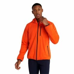 Calvin Klein Golf Gents Ultron Hooded Jacket Blaze -Golf Clothing Shop P CKMA20422CALVINKLEINJACKETBLAZEGENTS 2 L