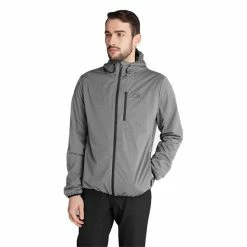 Calvin Klein Golf Gents Ultron Hooded Jacket Grey Marl -Golf Clothing Shop P CKMA20422CALVINKLEINJACKETGREYMARLGENTS 4 L