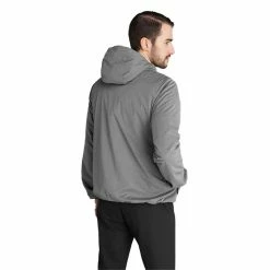 Calvin Klein Golf Gents Ultron Hooded Jacket Grey Marl -Golf Clothing Shop P CKMA20422CALVINKLEINJACKETGREYMARLGENTS 5 L