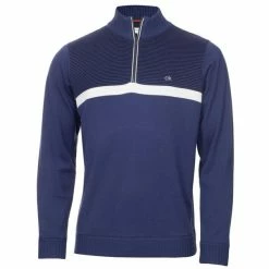 Calvin Klein Golf Gents Magnet ½ Zip Lined Sweater Ink