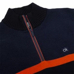 Calvin Klein Golf Gents Magnet ½ Zip Lined Sweater Navy Blaze -Golf Clothing Shop P CKMA21528CKGOLFGENTSMAGNETZIPLINEDSWEATNAVYBLAZE 3 L