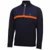 Calvin Klein Golf Gents Magnet ½ Zip Lined Sweater Navy Blaze -Golf Clothing Shop P CKMA21528CKGOLFGENTSMAGNETZIPLINEDSWEATNAVYBLAZE L
