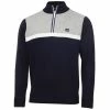 Calvin Klein Golf Gents Magnet ½ Zip Lined Sweater Navy - Grey -Golf Clothing Shop P CKMA21528CKGOLFGENTSMAGNETZIPLINEDSWEATNAVYGREY L