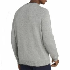 Calvin Klein Golf Gents Chunky Crew Neck Sweater Grey -Golf Clothing Shop P CKMA21529CKGOLFGENTSCHUNKYCREWNECKSWEATGREYMARL 3 L