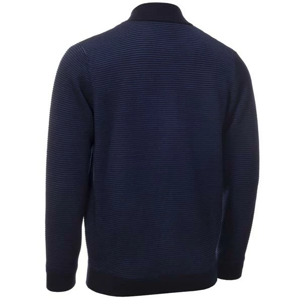 Calvin Klein Golf Gents Ottoman Full Zip Lined Sweater Navy 4 Calvin Klein Golf Gents Ottoman Full Zip Lined Sweater Navy - Image 2