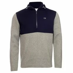 Calvin Klein Golf Gents Yosemite Hooded Sweater Grey Marl