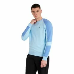 Calvin Klein Golf Gents Veleto Crew Sweater Air Blue -Golf Clothing Shop P CKMA22703CALVINKLEINSWEATERAIRBLUEGENTS 2 L