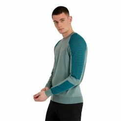 Calvin Klein Golf Gents Veleto Crew Sweater Sage -Golf Clothing Shop P CKMA22703CALVINKLEINSWEATERSAGEGENTS 2 L