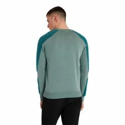 Calvin Klein Golf Gents Veleto Crew Sweater Sage -Golf Clothing Shop P CKMA22703CALVINKLEINSWEATERSAGEGENTS 3 L