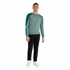 Calvin Klein Golf Gents Veleto Crew Sweater Sage -Golf Clothing Shop P CKMA22703CALVINKLEINSWEATERSAGEGENTS 4 L