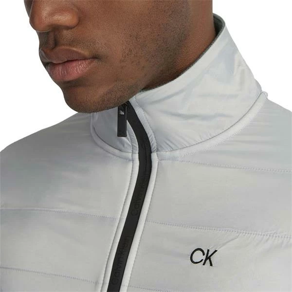 Calvin Klein Golf Gents Ramond Hybrid ¼ Zip Midlayer Silver Marl 6 Calvin Klein Golf Gents Ramond Hybrid ¼ Zip Midlayer Silver Marl - Image 4