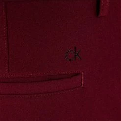 Calvin Klein Golf Gents 4-Way Slim Fit Stretch Trousers Blackberry -Golf Clothing Shop P CKMS19213CALVINKLEINTROUSERSBLACKBERRYGENTS 2 L