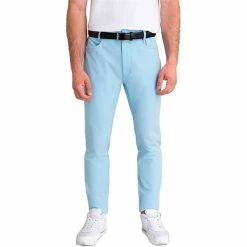 Calvin Klein Golf Gents 4-Way Slim Fit Stretch Trousers Dusty Blue -Golf Clothing Shop P CKMS19213CALVINKLEINTROUSERSBLUEGENTS 2 L