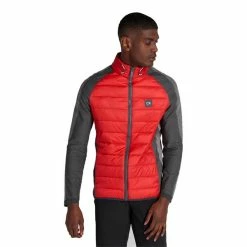 Calvin Klein Golf Gents Dynamo Tech Knit Jacket Urban Cardinal Red -Golf Clothing Shop P CKMS22543CALVINKLEINJACKETURBANCARDINALREDGENTS 2 L