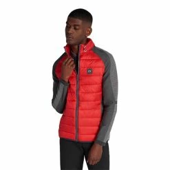 Calvin Klein Golf Gents Dynamo Tech Knit Jacket Urban Cardinal Red -Golf Clothing Shop P CKMS22543CALVINKLEINJACKETURBANCARDINALREDGENTS 4 L