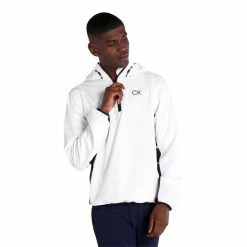 Calvin Klein Golf Gents Convertible Windbreaker White 12 Calvin Klein Golf Gents Convertible Windbreaker White -Golf Clothing Shop P CKMS22544CAVINKLEINWINDBREAKERWHITEGENTS 4 L