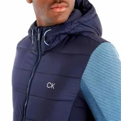 Calvin Klein Golf Gents Dynamo Hooded Jacket Navy -Golf Clothing Shop P CKMS23763CALVINKLEINJACKETNAVYGENTS 5 L
