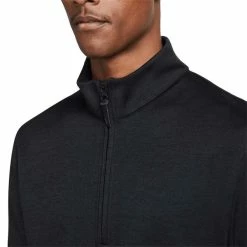 Nike Gents Dri-FIT Player ½ Zip Top Black (010) -Golf Clothing Shop P DH0986NIKETOPBLACK010GENTS 3 L