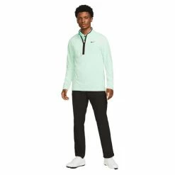 Nike Gents Dri-FIT Victory Heather ½ Zip Top Mint Foam (379) -Golf Clothing Shop P DH1261NIKETOPMINTFOAM379GENTS 2 L