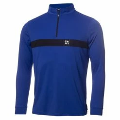 DKNY Gents Tournament ¼ Zip Top Cobalt