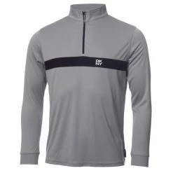 DKNY Gents Tournament ¼ Zip Top Silver